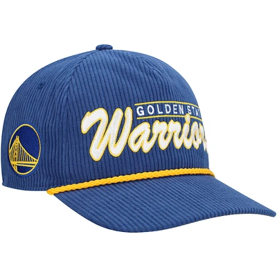 Casquette ajustable à cordon de serrage pour homme '47 Royal Golden State Warriors Double Header Sidepatch