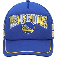 Men's '47 Royal Golden State Warriors Sidebrand Stripes Trucker Adjustable Hat