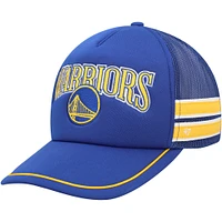 Casquette réglable de camionneur à rayures latérales '47 Royal Golden State Warriors pour hommes