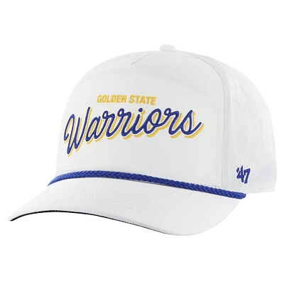 Casquette ajustable '47 Golden State Warriors Fairway Hitch brrr pour hommes, blanche