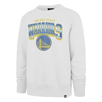 Men's '47 White Golden State Warriors Spotlight Headline Pullover Sweatshirt