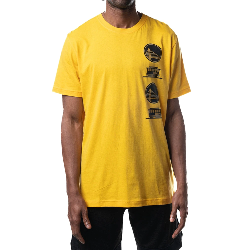 T-shirt 5th & Ocean by New Era doré Golden State Warriors 2023/24 City Edition pour homme