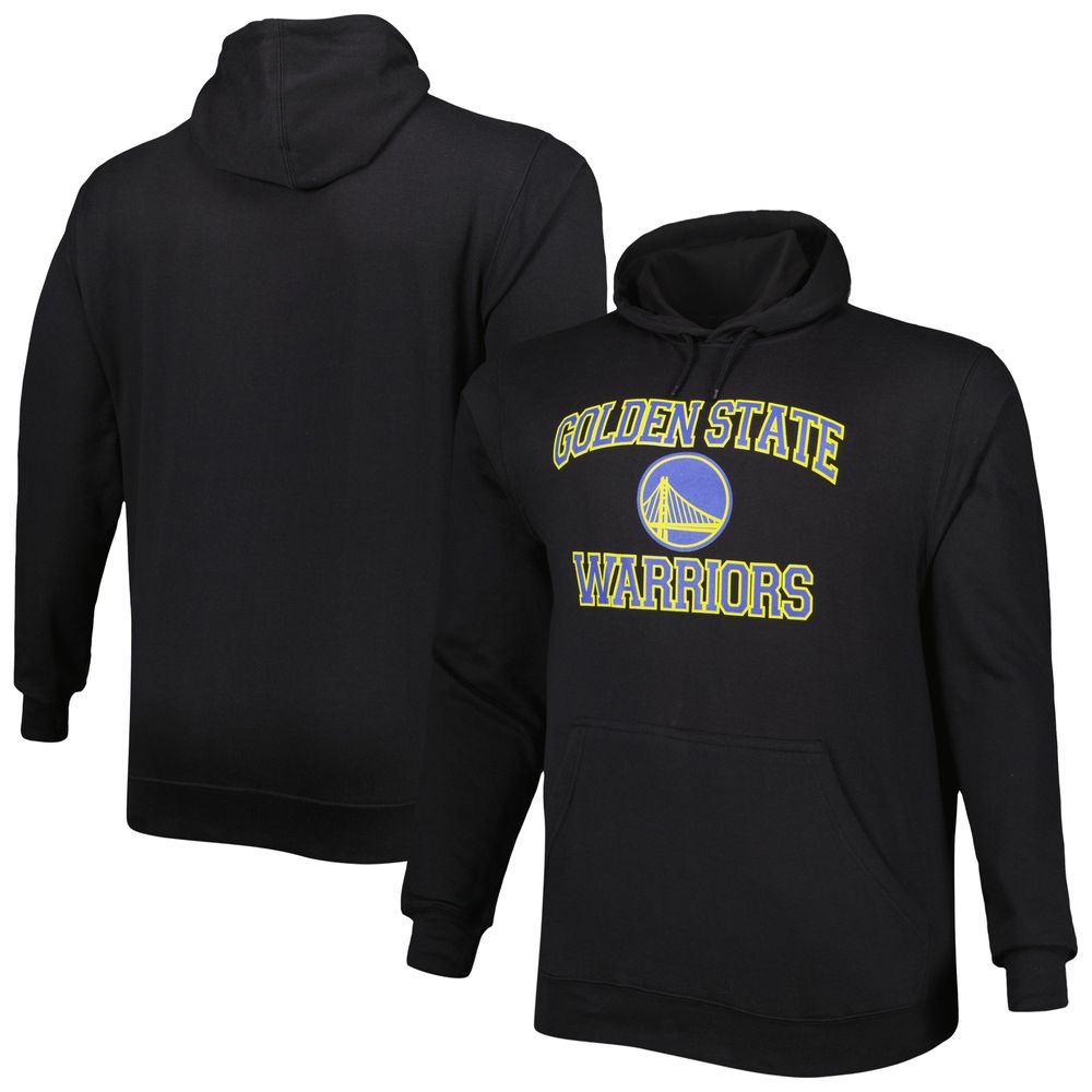 Men's Black Golden State Warriors Big & Tall Heart Soul Pullover Hoodie