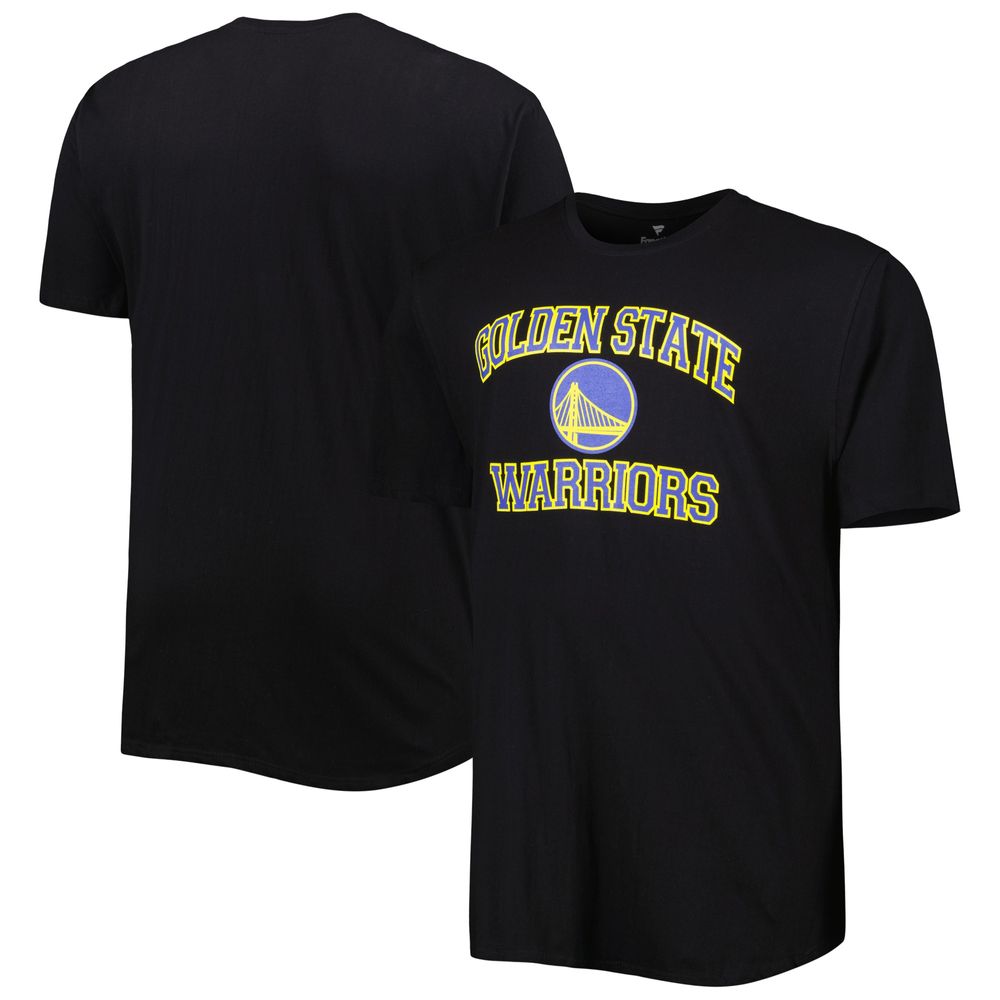 Men's Black Golden State Warriors Big & Tall Heart Soul T-Shirt