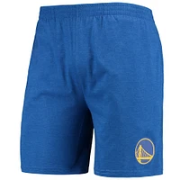 Ensemble de nuit T-shirt et short Concepts Sport Royal/Gold Golden State Warriors pour homme