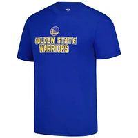 Ensemble de nuit pour homme Concepts Sport Royal/Gold Golden State Warriors Vector T-shirt et pantalon en flanelle