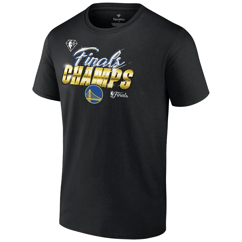 T-shirt noir Fanatics Golden State Warriors 2022 NBA Finals Champions Forward Roster Signature pour hommes