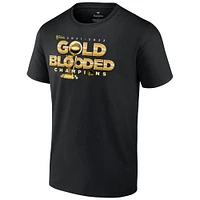 Men's Fanatics Black Golden State Warriors 2022 NBA Finals Champions Gold Blooded T-Shirt