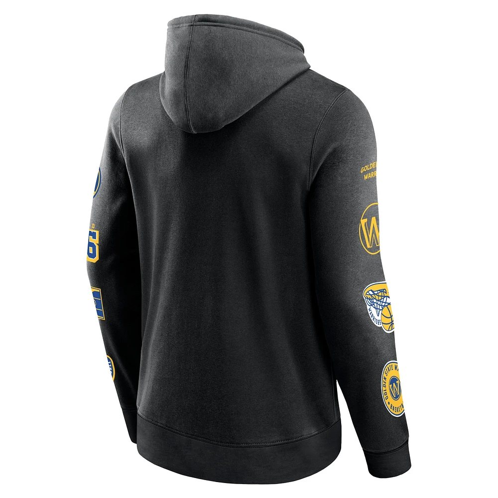 Sweat à capuche noir Fanatics Golden State Warriors Home Court pour hommes