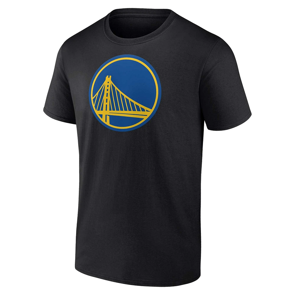 Men's Fanatics Black Golden State Warriors Primary Logo T-Shirt