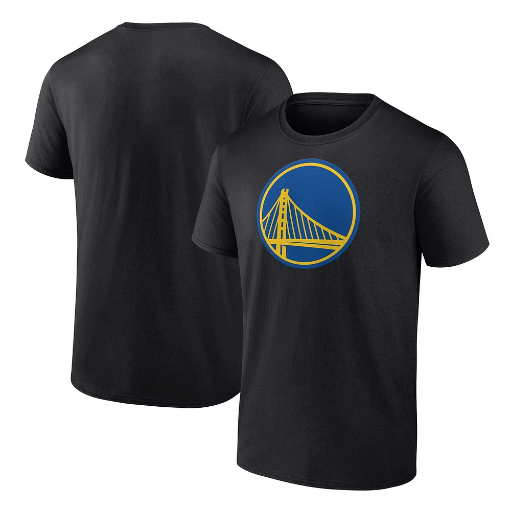 T-shirt noir avec logo principal Fanatics Golden State Warriors pour hommes