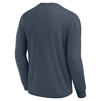Men's Fanatics Blue Golden State Warriors Elements Future Ground Tonal Info Long Sleeve T-Shirt