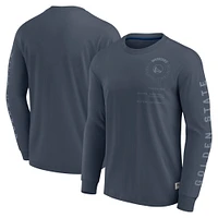 Men's Fanatics Blue Golden State Warriors Elements Future Ground Tonal Info Long Sleeve T-Shirt