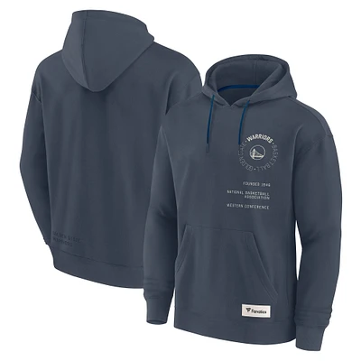 Men's Fanatics Blue Golden State Warriors Future Ground Info Elements Premium Pullover Hoodie