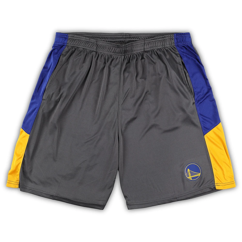 Men's Fanatics Gray Golden State Warriors Big & Tall Shorts