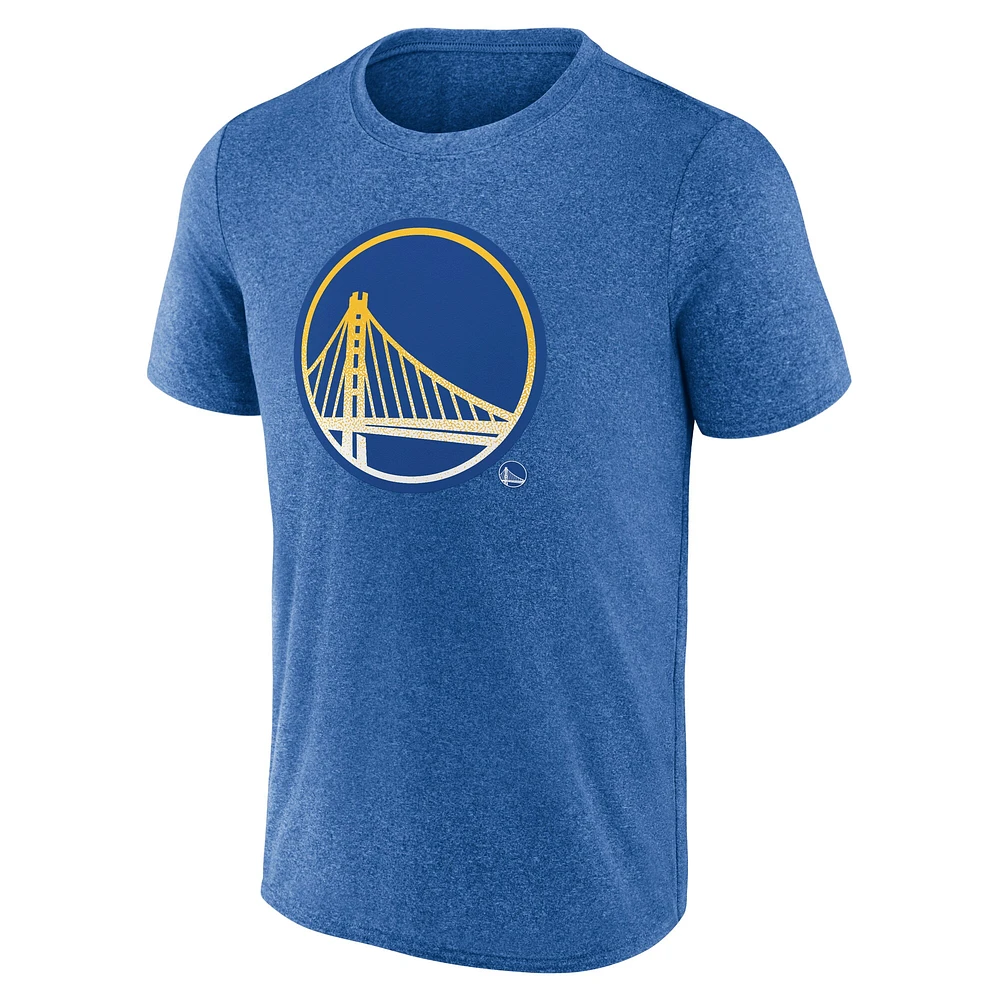 Men's Fanatics Heather Royal Golden State Warriors Iconic Overtime T-Shirt