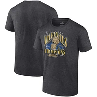 Men's Fanatics Heathered Charcoal Golden State Warriors 2022 NBA Finals Champions Delivery T-Shirt