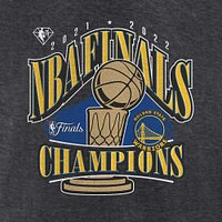 T-shirt de livraison des champions la finale NBA 2022 Fanatics Heathered Charcoal Golden State Warriors pour hommes