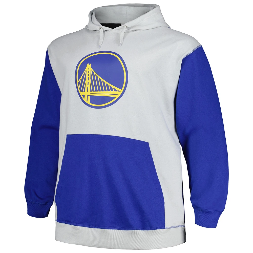 Men's Fanatics  Royal/Silver Golden State Warriors Big & Tall Primary Arctic Pullover Hoodie