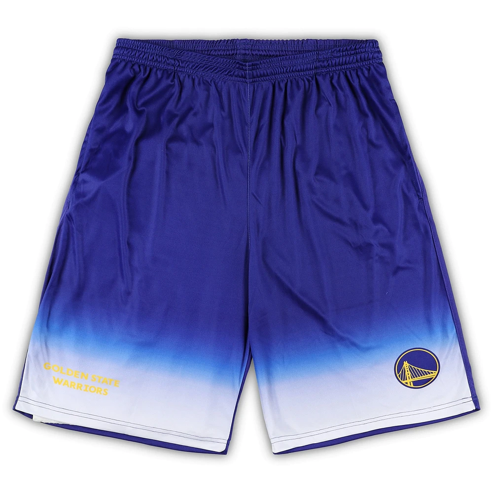 Men's Fanatics Royal Golden State Warriors Big & Tall Fadeaway Shorts