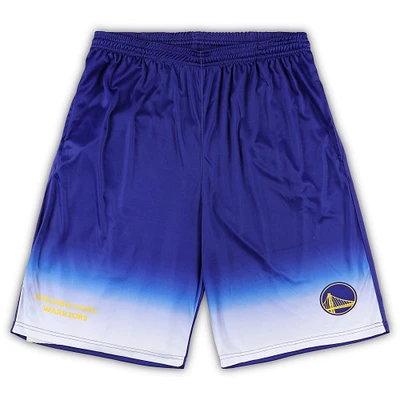 Short Fanatics Royal Golden State Warriors Big & Tall Fadeaway pour hommes