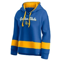 Men's Fanatics Royal Golden State Warriors Block Party Major Play - Pullover Hoodie