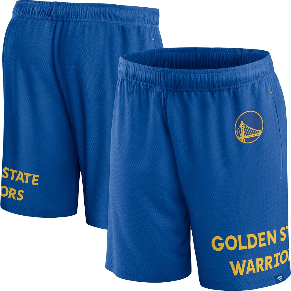 Fanatics Royal Golden State Warriors Clincher pour hommes - Short