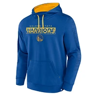 Men's Fanatics Royal Golden State Warriors Fundamental Foul Line Pullover Hoodie