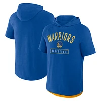 T-shirt à capuche raglan Fanatics Royal Golden State Warriors pour homme