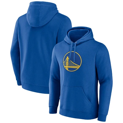 Sweat à capuche avec logo principal Fanatics Royal Golden State Warriors pour hommes