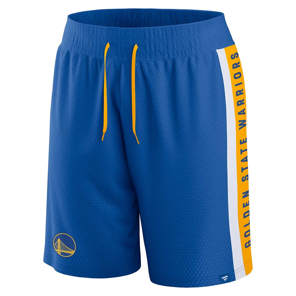 Men's Fanatics Royal Golden State Warriors Referee Iconic Mesh Shorts