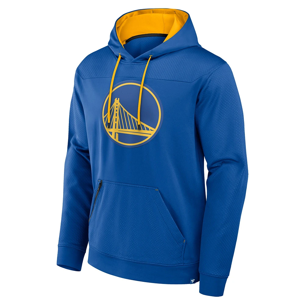 Sweat à capuche pour homme Fanatics Royal Golden State Warriors Reserve Defender