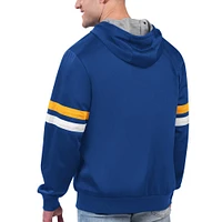 Veste à capuche entièrement zippée G-III Sports by Carl Banks Royal Golden State Warriors Contender pour hommes