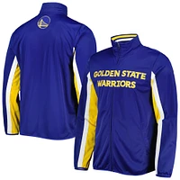 Men's G-III Sports by Carl Banks Royal Golden State Warriors Contender Wordmark Full-Zip Track Jacket