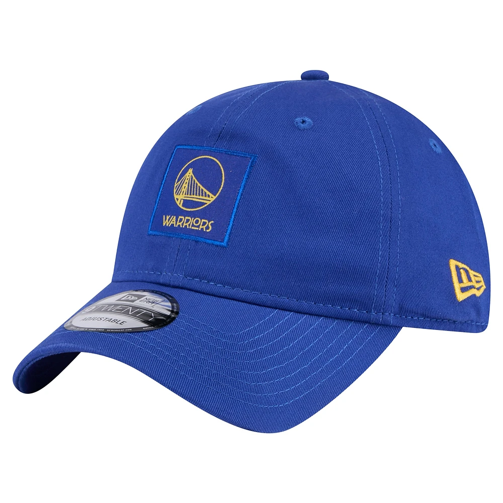 Casquette ajustable 9TWENTY Victory Grove Patch bleu des Golden State Warriors de New Era pour homme