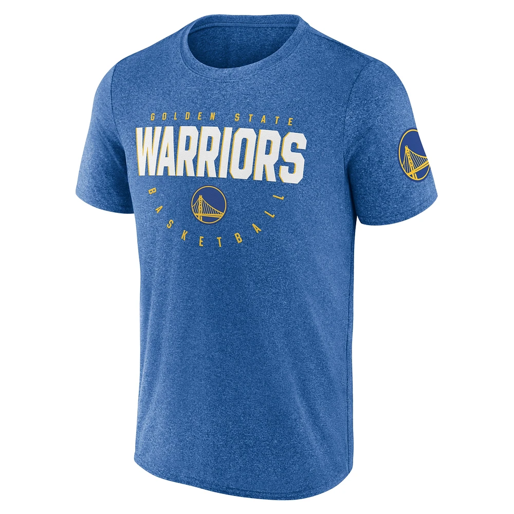 Men's Heather Royal Golden State Warriors Block Practice Performance T-Shirt
