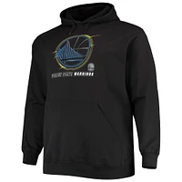 Men's Heathered Gray Golden State Warriors Big & Tall Heart Soul Pullover Hoodie