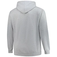 Men's Heathered Gray Golden State Warriors Big & Tall Heart Soul Pullover Hoodie
