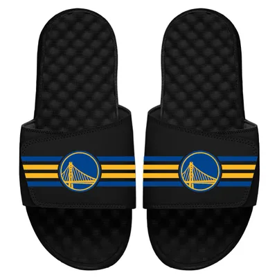 Golden State Warriors ISlide Stripes Slide Sandals - Black