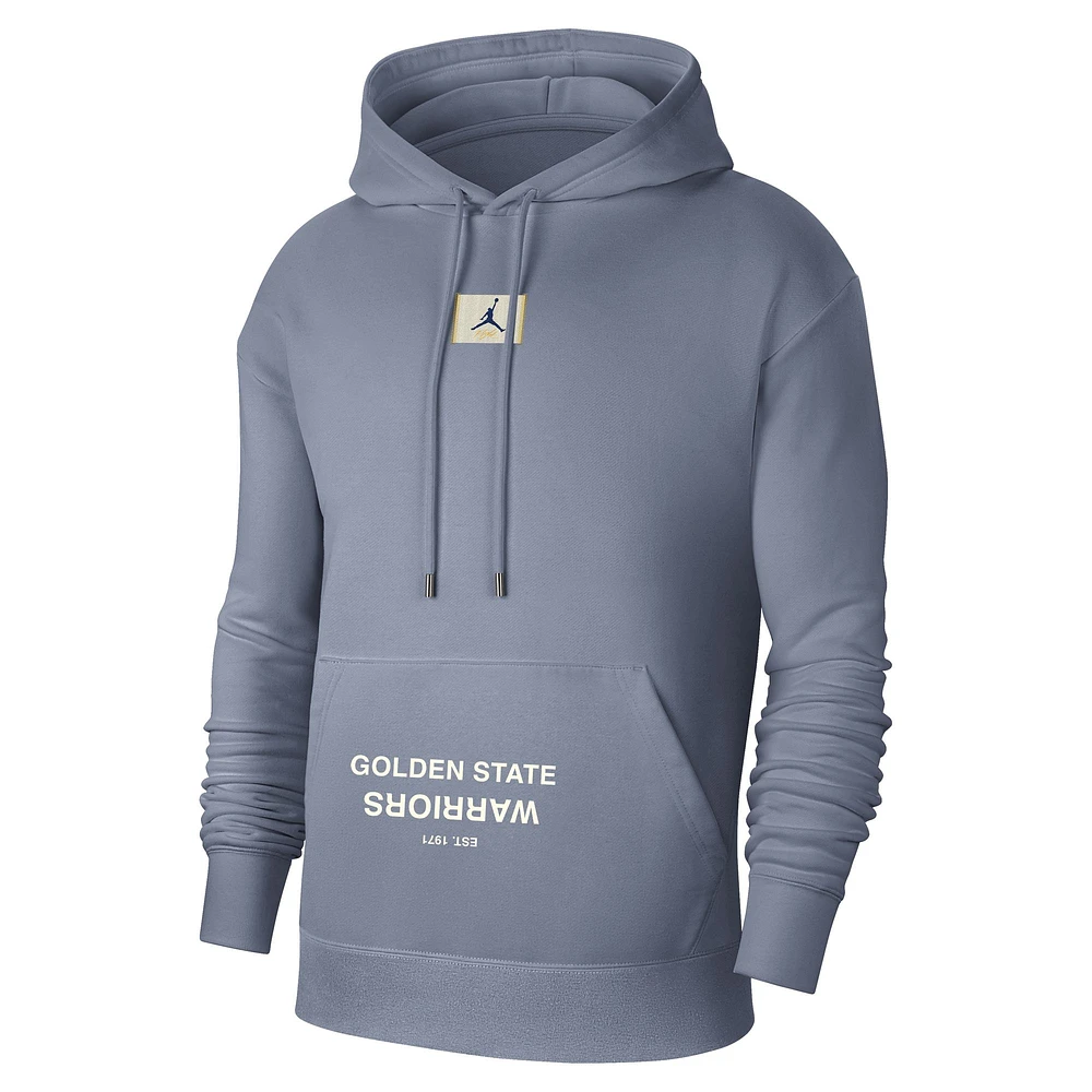 Sweat à capuche Jordan Brand Golden State Warriors Courtside Statement Edition pour homme, gris