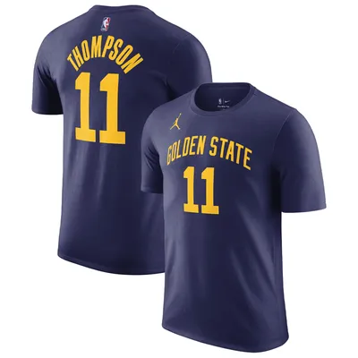 Klay Thompson Golden State Warriors Jordan Brand 2022/23 Statement Edition Name & Number T-Shirt - Navy