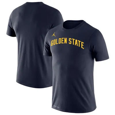 Golden State Warriors Jordan Brand 2022/23 Statement Edition Wordmark Legend T-Shirt - Navy