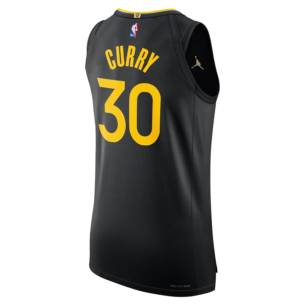 Maillot Jordan Brand Stephen Curry pour homme Golden State Warriors 2024/25 Authentic - Édition Statement