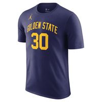 Men's Jordan Brand Stephen Curry Navy Golden State Warriors 2022/23 Statement Edition Name & Number T-Shirt