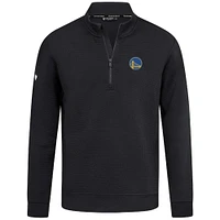 Men's Levelwear  Black Golden State Warriors Accolade Cushion Quarter-Zip Pullover