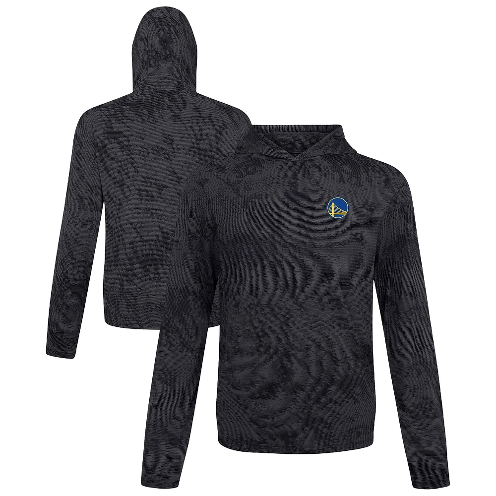 Men's Levelwear Black Golden State Warriors Platform Pullover Hoodie