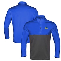 Men's Levelwear Royal/Gray Golden State Warriors Pursue Quarter-Zip Pullover