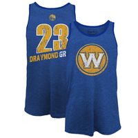 Men's Majestic Threads Draymond Green Royal Golden State Warriors Name & Number Tri-Blend Tank Top