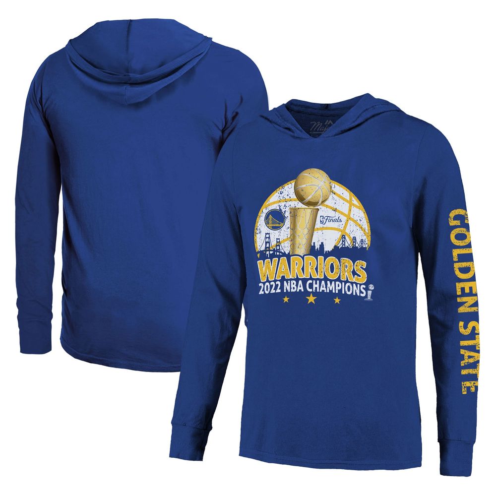 Majestic Threads Men's Majestic Threads Royal Golden State Warriors 2022  NBA Finals Champions Triple Double Long Sleeve Hoodie T-Shirt | Halifax  Shopping Centre