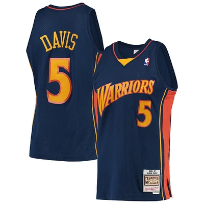 Maillot Swingman Mitchell & Ness Baron Davis Marine Golden State Warriors 2006/07 Hardwood Classics pour hommes